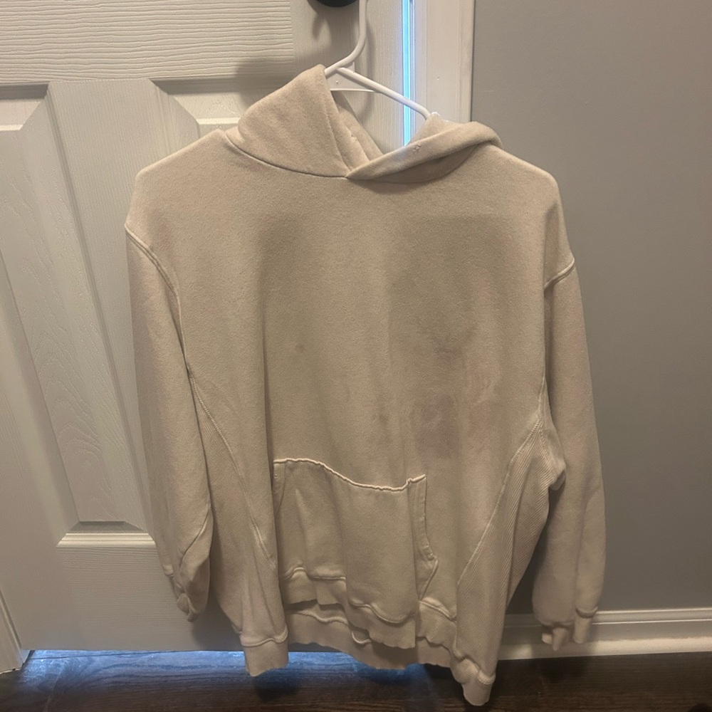 Women's Lightweight Cream Hooded Sweater